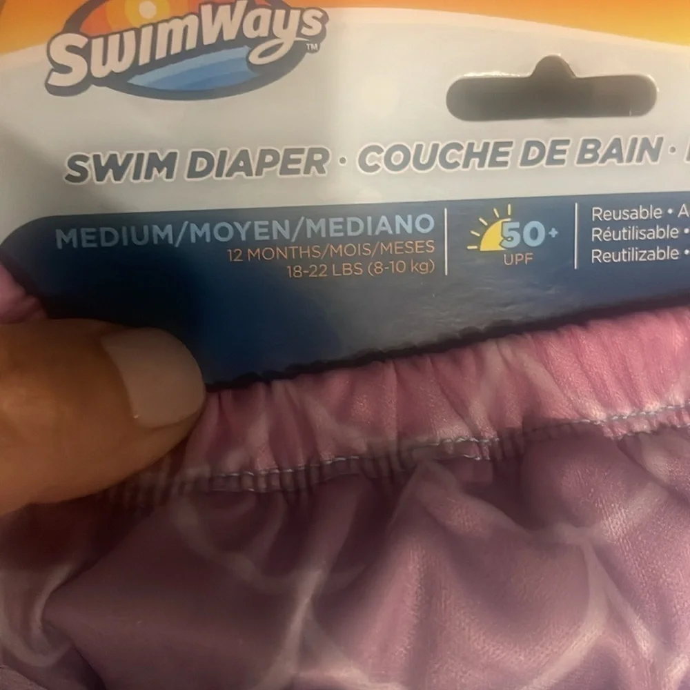 Girls mermaid Reusable Swim Diapers Lot of 3